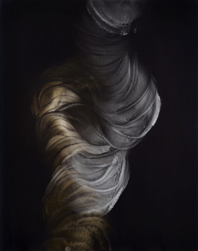 Anatomy of Change n˚8 / 90x70cm / Metallic pigments, ink and acrylic medium on Fabriano Paper