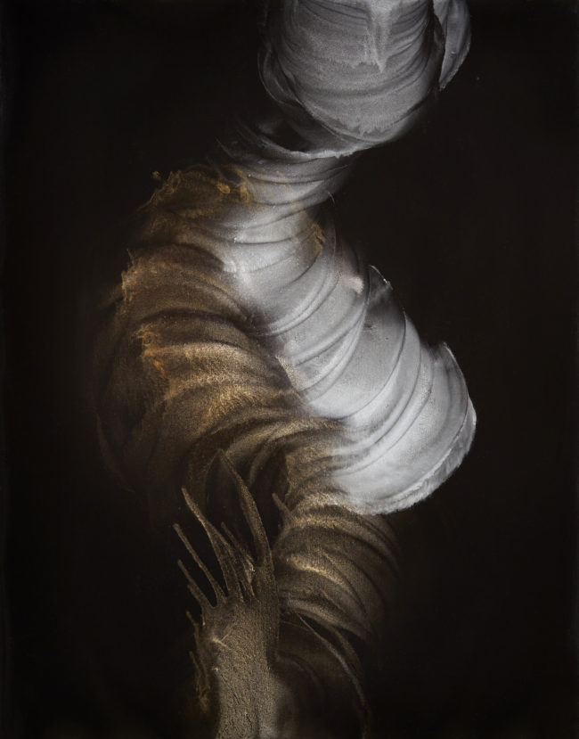 Anatomy of Change n˚9 / 90x70cm / Metallic pigments, ink and acrylic medium on Fabriano Paper