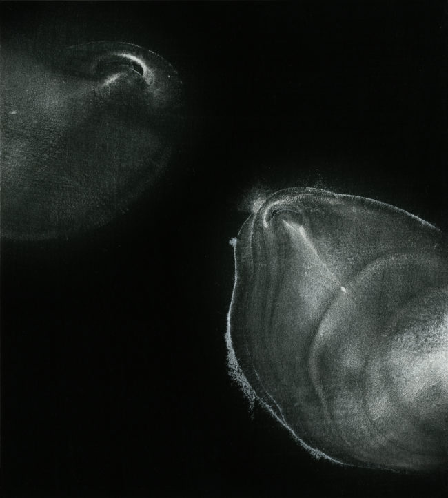 Deepening the Mystery n˚24 / 20x18cm / Metallic pigments, ink and acrylic medium on paper mounted on wood