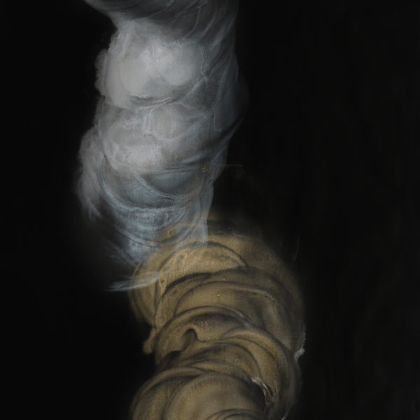 Uncoiling n˚9 / 100x75cm / Metallic pigments, ink and acrylic medium on Fabriano Paper