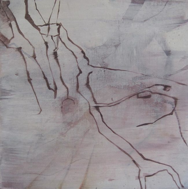 until the return - oil on canvas 30x30cm - Clare Wilson