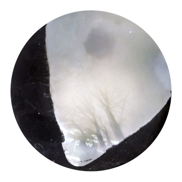 Tin-can Firmament: North 50° 25' 84″, East -05° 09′ 46″ (11/03/13 - 08/05/13). Pinhole photograph - continuous exposure (48x48cm, framed archival pigment inkjet on Hahnemühle photorag) edition of 6