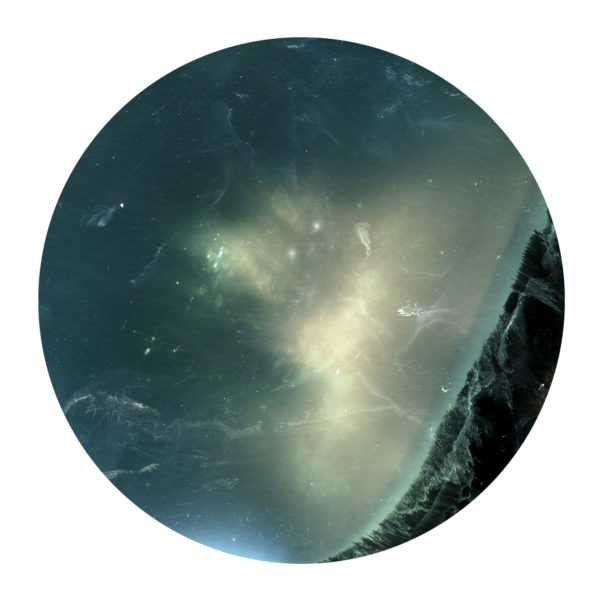 Tin-can Firmament: North 50° 37 13″, East -04° 64′ 15″ (30/09/12 - 12/01/13). Pinhole photograph - continuous exposure (48x48cm, framed archival pigment inkjet on Hahnemühle photorag) edition of 6