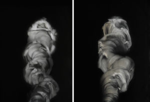 Uncoiling 1 and 2 - to be sold as a pair - Framed